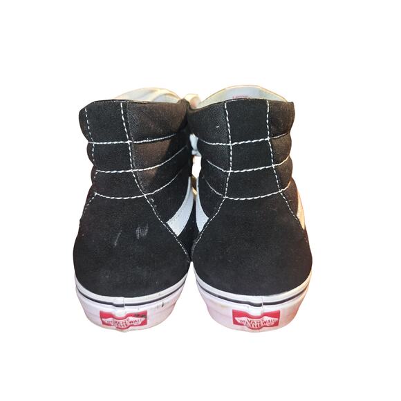 Vans Sk8-Hi High-Top Sneakers Black/White Size 10.5 Men 12 Women - Picture 3 of 10